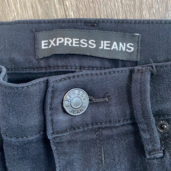 Express skinny ripped black jeans - Picture 2 of 2